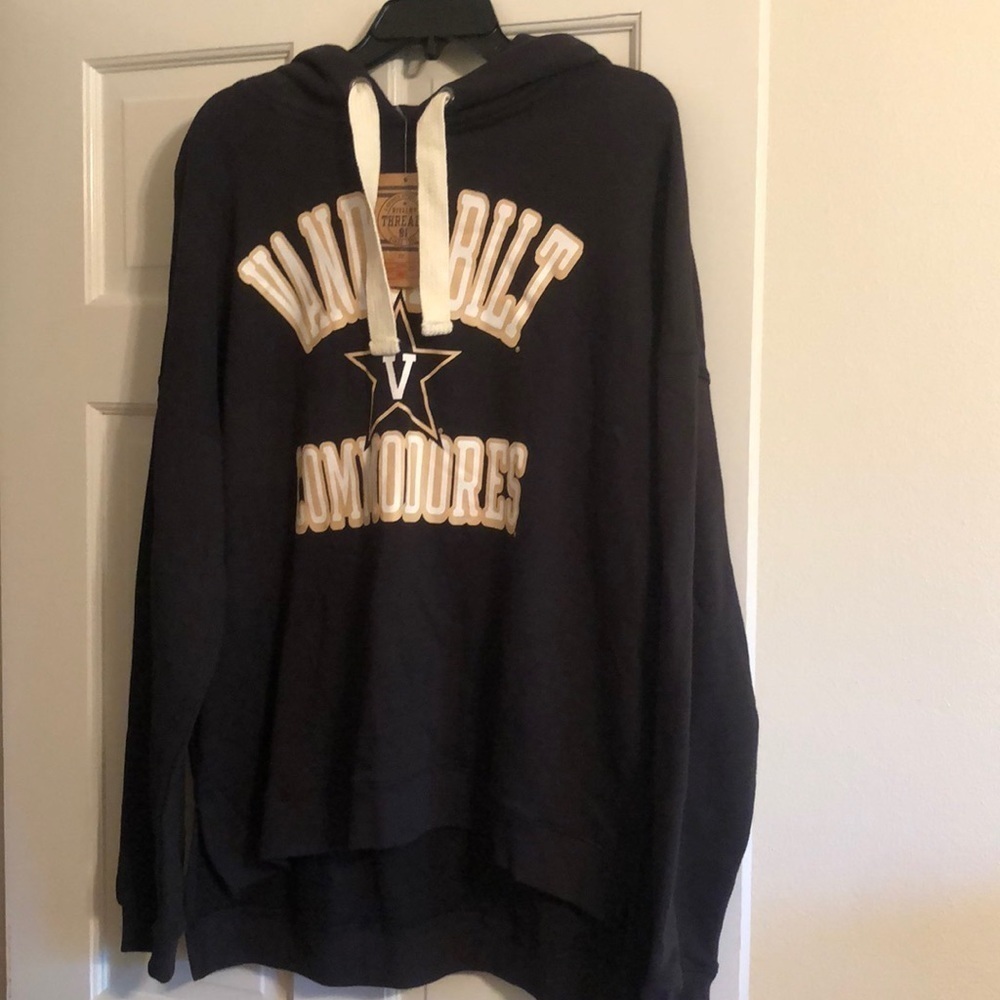 RIVALRY Threads Vanderbilt University Commodores Pullover Hoodie Kids Size Lg